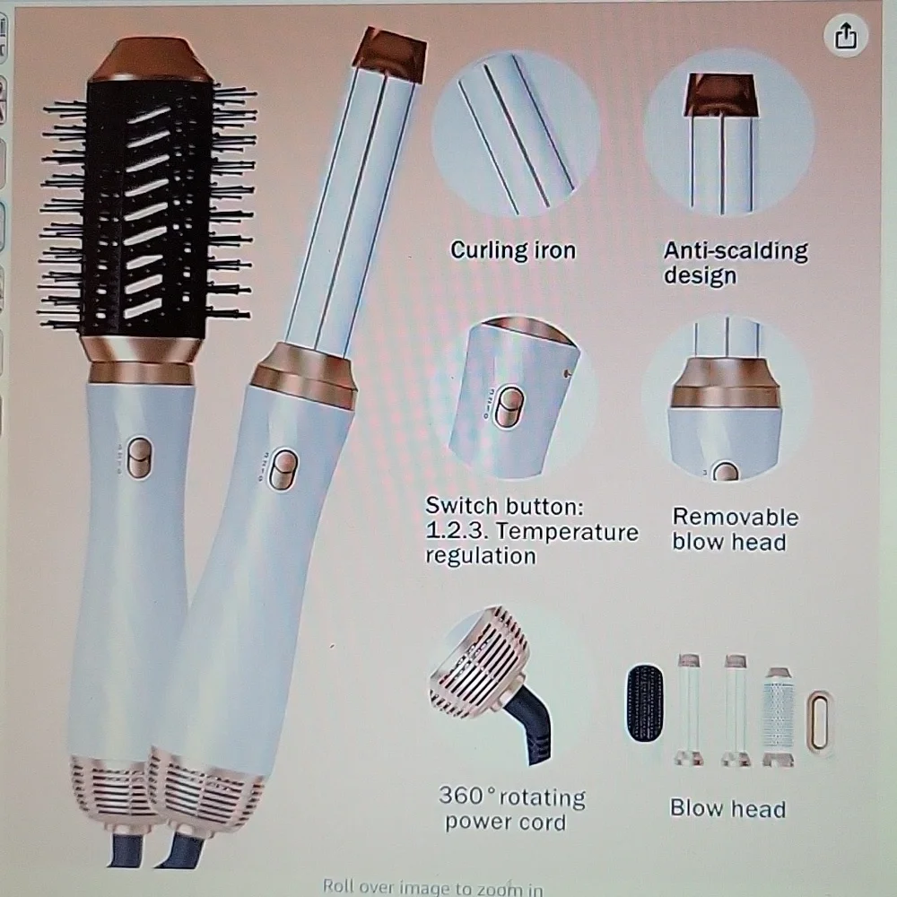 Ukliss 6 in 1 multi function hair styler Salon grade 360° swivel cord New in boX